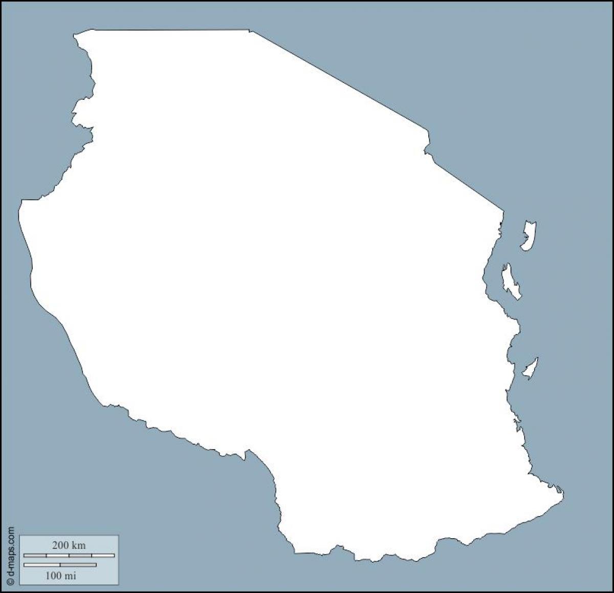 Kaart van tanzania overzicht