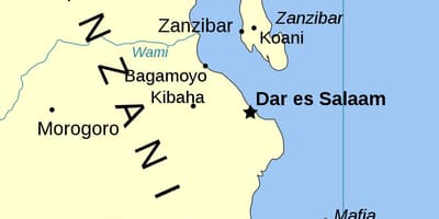 Tanzania eilanden kaart