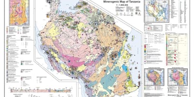 Geologie en minerale kaart van tanzania